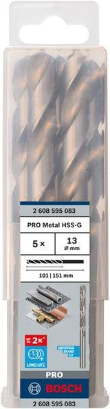 HSS-G Metal Matkap Ucu 13*151 mm 5li ürün görseli 1