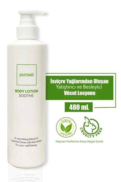 Pürovel Soothe Body Lotion 480 ml - Yatıştırıcı ve Besleyici Vücut Losyonu ürün görseli 1