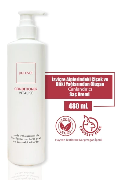 Pürovel Vitalise Conditioner 480 ml - Canlandırıcı Saç Kremi ürün görseli 1