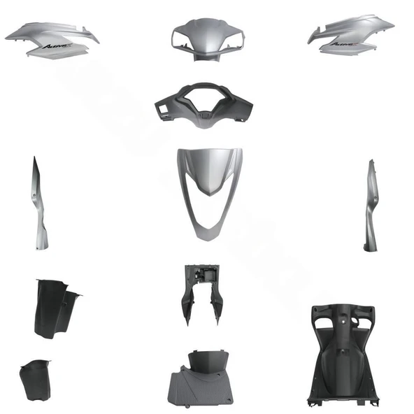 KAPORTA SET [GRİ] [YENİ MODEL] HONDA ACTIVA S ürün görseli 1