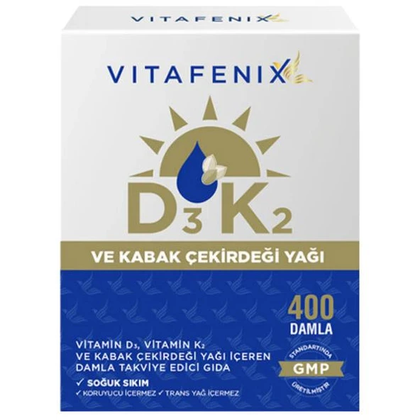 Vitafenix D3K2 400 Damla 20 ml ürün görseli 1