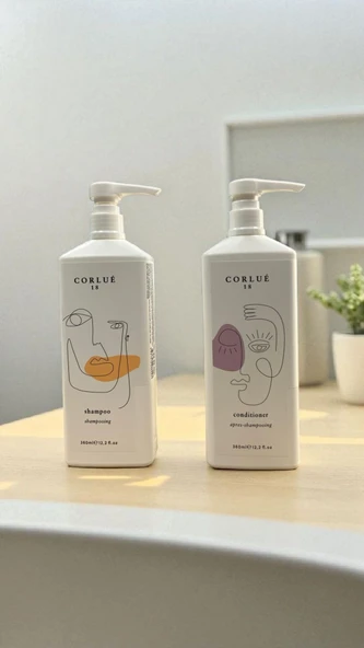 CORLUE 18 SHAMPOO 360 ML + CONDITIONER 360 ML - Resim 6