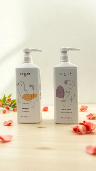 CORLUE 18 SHAMPOO 360 ML + CONDITIONER 360 ML ürün görseli 1