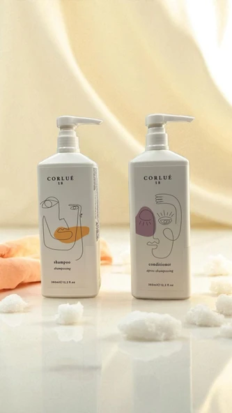 CORLUE 18 SHAMPOO 360 ML + CONDITIONER 360 ML - Resim 3