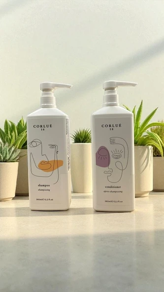 CORLUE 18 SHAMPOO 360 ML + CONDITIONER 360 ML - Resim 4