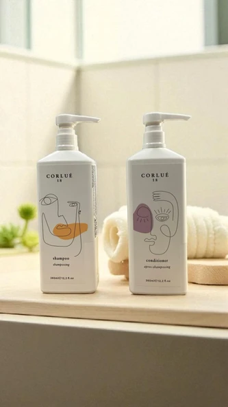 CORLUE 18 SHAMPOO 360 ML + CONDITIONER 360 ML - Resim 5