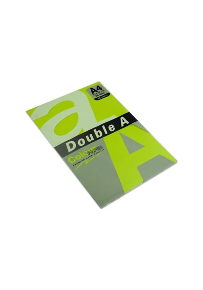 Double A Renkli Fotokopi Kağıdı 25 Li A4 75 Gr Fosforlu Yeşil ürün görseli 1