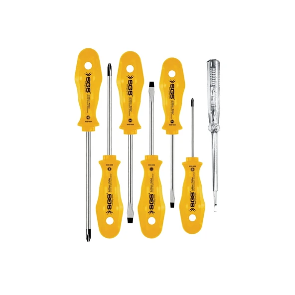 SGS 7'Lİ TORNAVİDA SETİ (YELLOW SERIES) SGS1040 ürün görseli 1