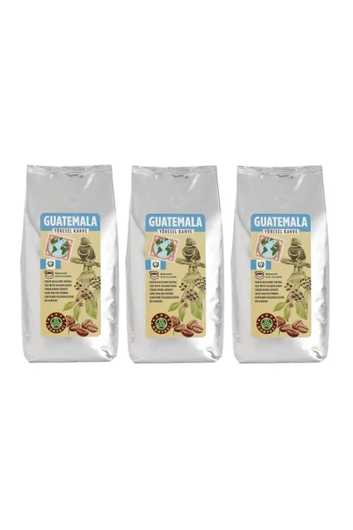 Yöresel Guatemala Çekirdek Filtre Kahve 3x1000gr ürün görseli 1