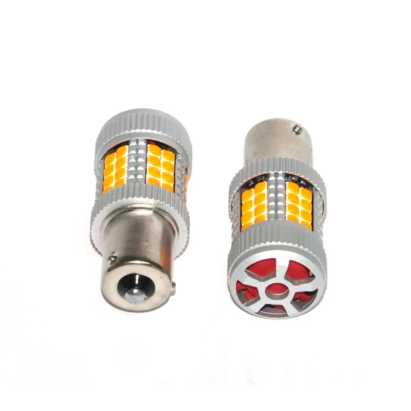 Platinum FX4086 Serisi Turbo Fanlı Şaşı Tırnaklı 40 Led Turuncu Sinyal Ampülü Süper Parlak İki Adet ürün görseli 1