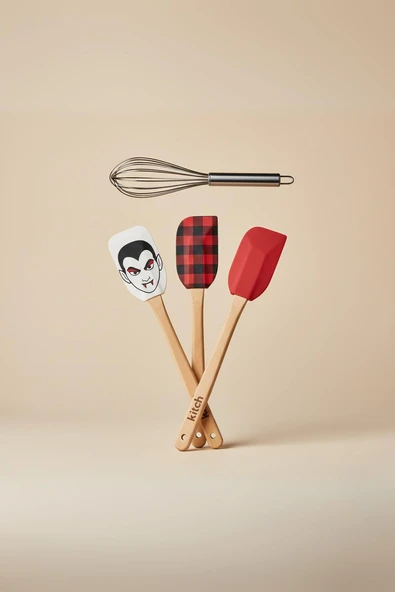 4’lü Silikon Spatula ve Çırpıcı Seti Karışık Renk ürün görseli 1
