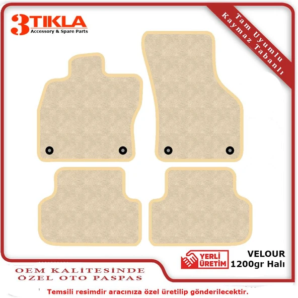 MG MG4 2022-2025 Halı Paspas Seti bej- - Resim 2