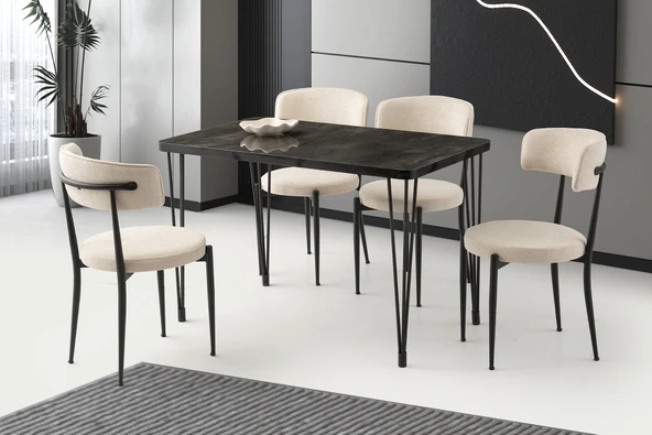 Sabit Masa Firkete Ayak 70x20 cm 4 Adet Gözde Sandalye ürün görseli 1