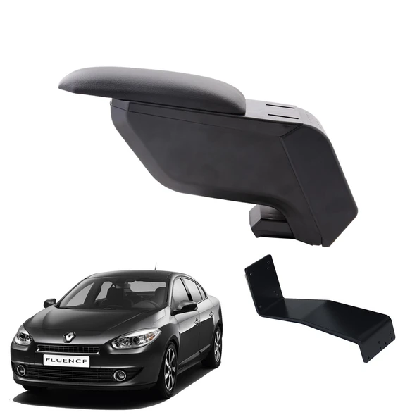 Renault Fluence 2012 Delmesiz Çelik Ayaklı Siyah Kolçak Kol Dayama ürün görseli 1