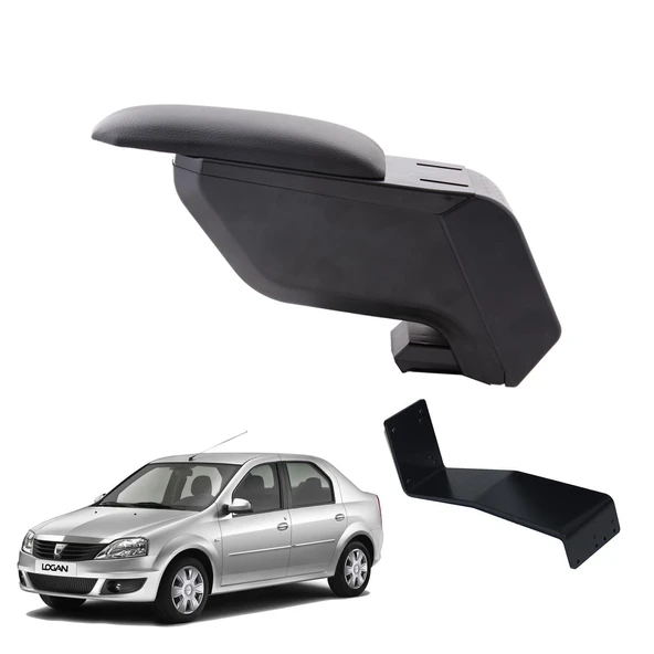 Dacia Logan Sedan 2012 Delmesiz Çelik Ayaklı Siyah Kolçak Kol Dayama ürün görseli 1