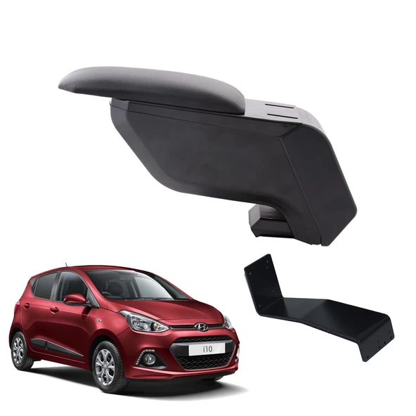 Hyundai i10 2016 Delmesiz Çelik Ayaklı Siyah Kolçak Kol Dayama ürün görseli 1