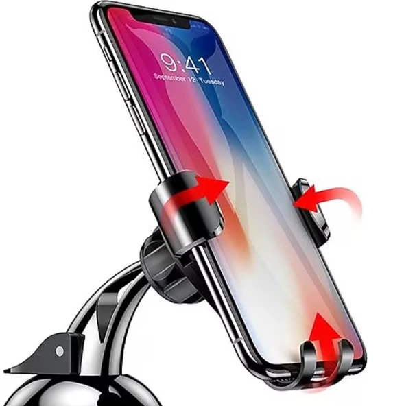 Baseus Osculum Type Gravity Vakumlu Araç Telefon Tutucu - Resim 2