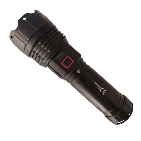 Powerdex PD-16000 90W 9000 Lümen Şarjlı El Feneri 41000 mAh Uzun Ömürlü Type-C Profesyonel Fener ürün görseli 1