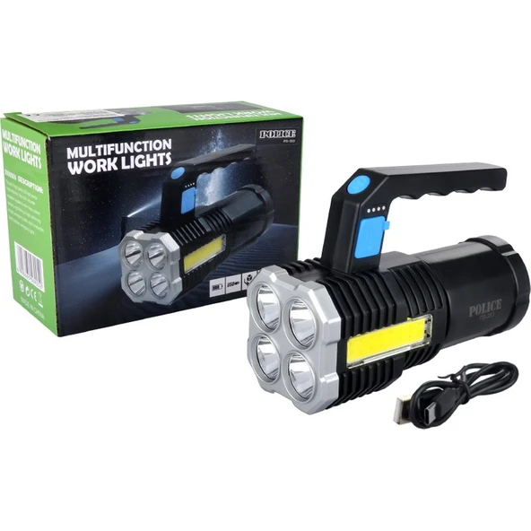 Police PS-353 Power+Cob Ledli Şarjlı El Feneri ürün görseli 1