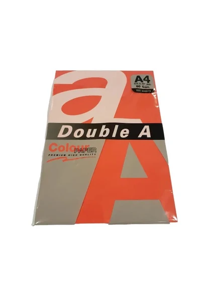Double A Renkli Fotokopi Kağıdı 100 Lü A4 80 Gr Kırmızı ürün görseli 1