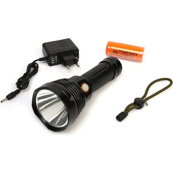 Powerdex PD-6692 Şarjlı El Feneri 1000 Lümen 26650 Bataryalı Suya Dayanıklı Profesyonel LED Fener ürün görseli 1