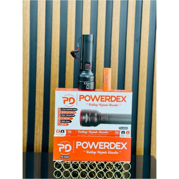 Powerdex El Feneri PD-6900 2000 Lümen ürün görseli 1