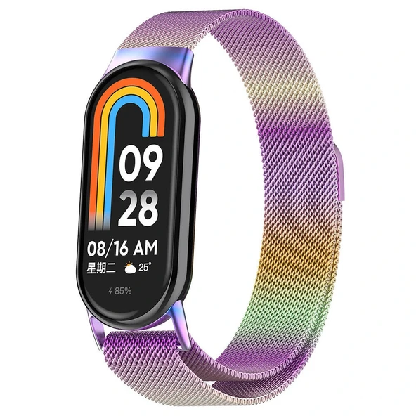 Xiaomi Smart Band 8 Uyumlu-01 Metal Kordon ürün görseli 1
