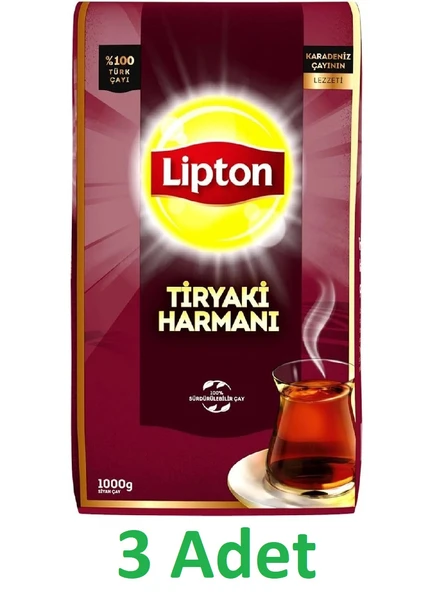Lipton Tiryaki Harmanı Dökme Çay 1 kg x 3 adet ürün görseli 1