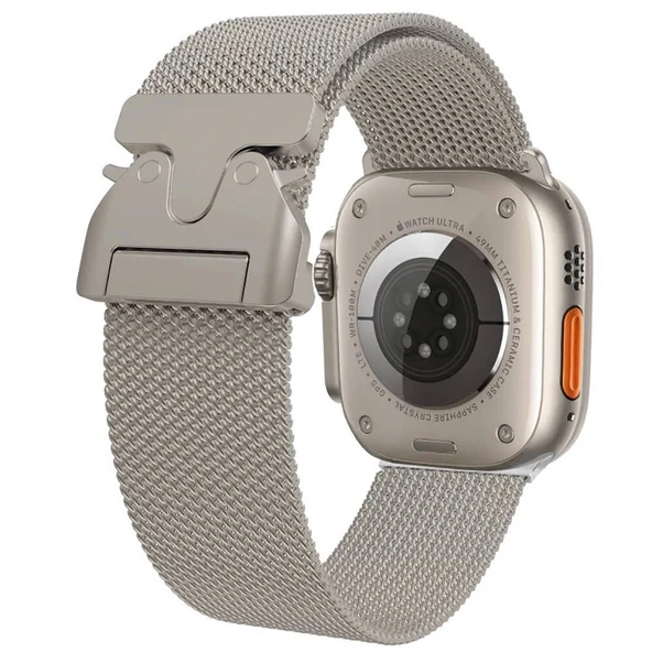 Watch 10 46mm Uyumlu-25 Metal Hasır Kordon ürün görseli 1