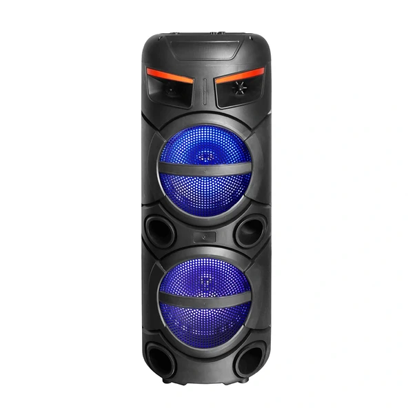 GD-2809 Dijital LED Göstergeli FM Radyolu Mikrofonlu RGB TWS Çift 8 inç Stereo Bass Kablosuz Karaoke Hoparlör ürün görseli 1