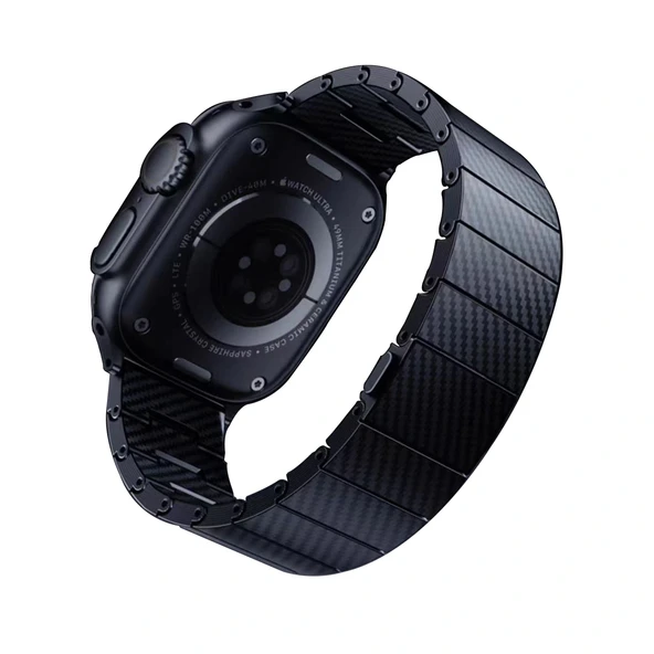 Watch 7 45mm Uyumlu-90 600D Karbon Fiber Kordon ürün görseli 1