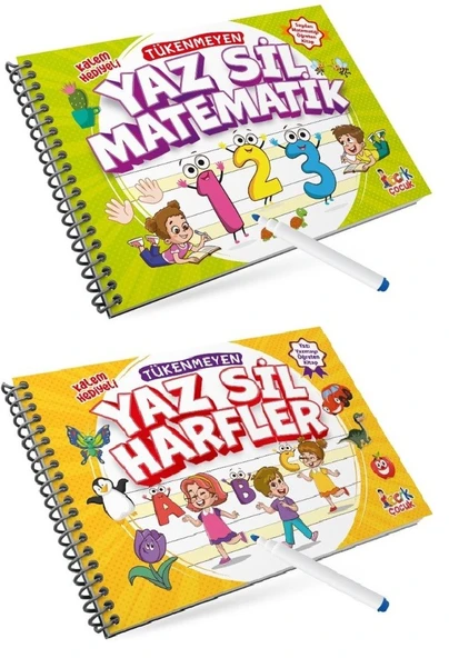 Tükenmeyen Yaz Sil Harfler + Matematik (2 Kitap) ürün görseli 1
