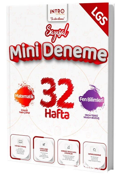 8. Sınıf LGS Sayısal 32 Hafta Mini Deneme İntro Yayınları ürün görseli 1
