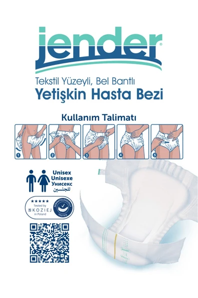 Jender Bel Bantlı Hasta Bezi Small 30'lu - Resim 4