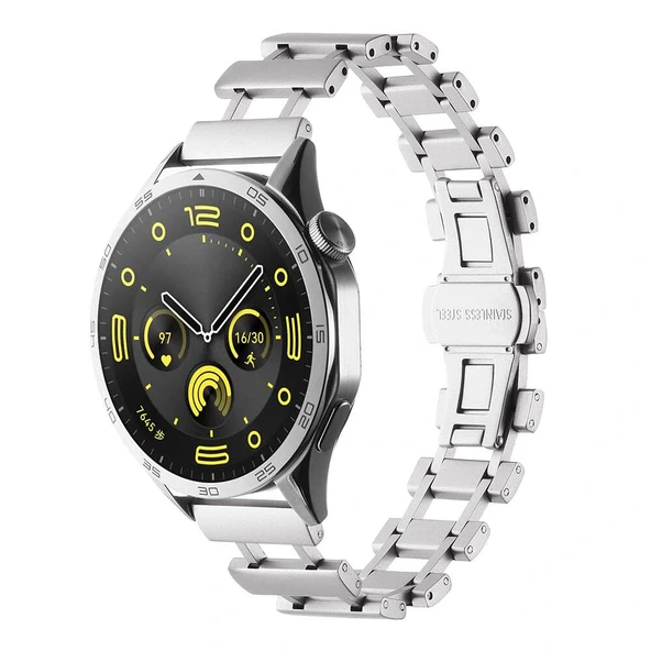 Xiaomi Amazfit Pace Uyumlu-96 22mm Metal Kordon ürün görseli 1