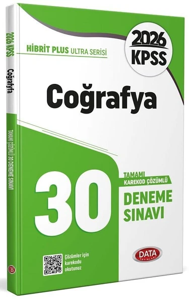 Data 2026 KPSS Coğrafya Ultra 30 Deneme Çözümlü Data Yayınları ürün görseli 1