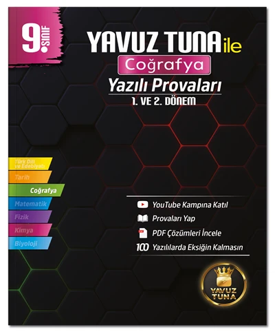Yavuz Tuna 9. Sınıf Coğrafya Yazılı Provaları 1. ve 2. Dönem Yavuz Tuna ürün görseli 1