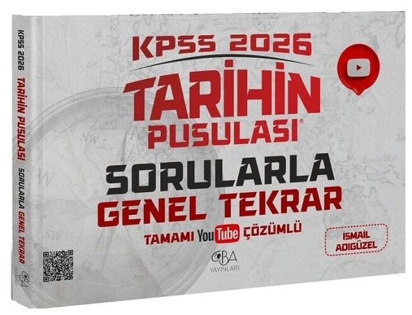 CBA Yayınları 2026 KPSS Tarihin Pusulası Sorularla Genel Tekrar Çözümlü - İsmail Adıgüzel CBA Yayınları ürün görseli 1