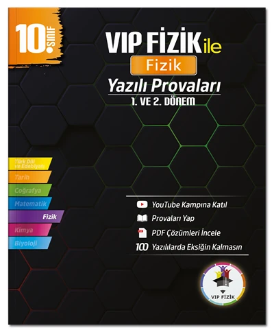 Vip Fizik 10. Sınıf Fizik Yazılı Provaları 1. ve 2. Dönem - Kemal Coşkun Vip Fizik ürün görseli 1