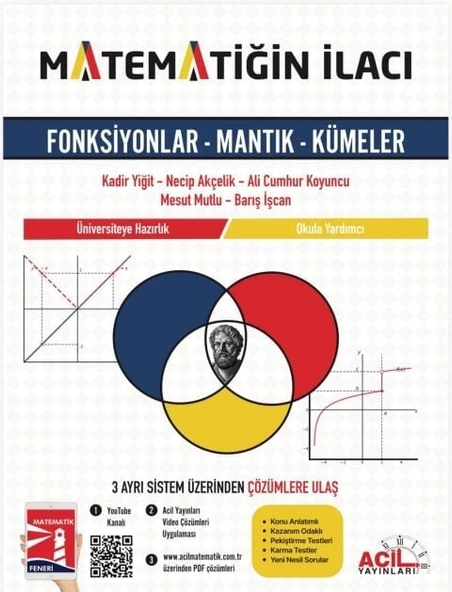 Acil YKS TYT Matematiğin İlacı Fonksiyonlar - Mantık - Kümeler Acil Yayınları ürün görseli 1