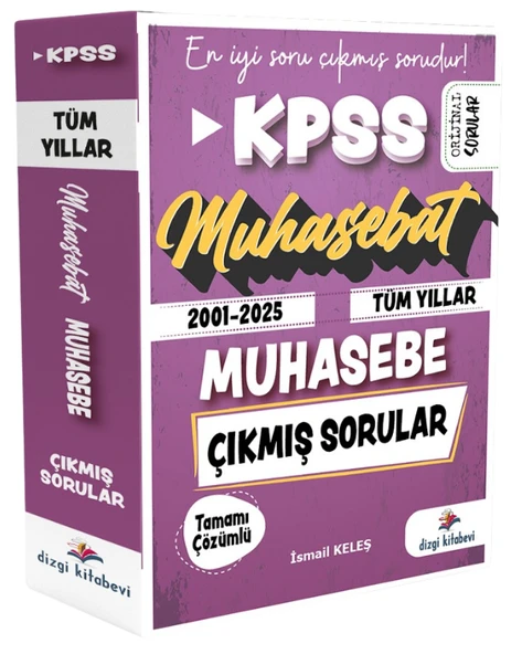 Dizgi Kitap 2026 KPSS A Grubu Muhasebe Muhasebat Çıkmış Sorular 2001-2025 Tüm Yıllar Çözümlü - İsmail Keleş Dizgi Kitap ürün görseli 1
