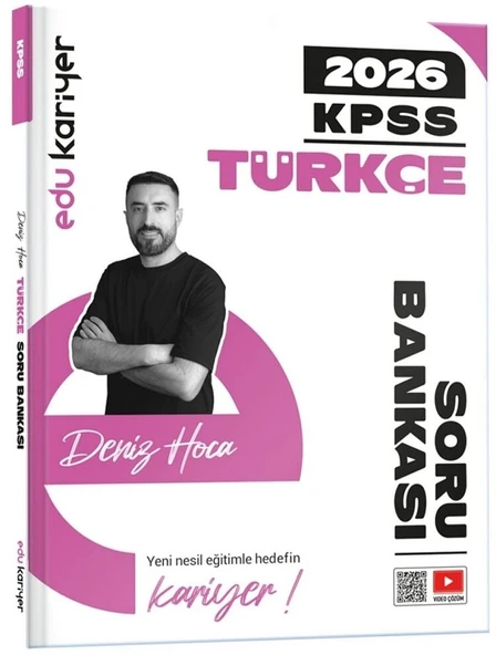 EDU Kariyer 2026 KPSS Türkçe Soru Bankası Çözümlü - Deniz Bozkurt EDU Kariyer ürün görseli 1