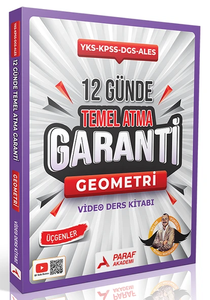 Paraf Yayınları TYT AYT KPSS DGS ALES 12 Günde Temel Atma Garanti Geometri Video Ders Kitabı ürün görseli 1