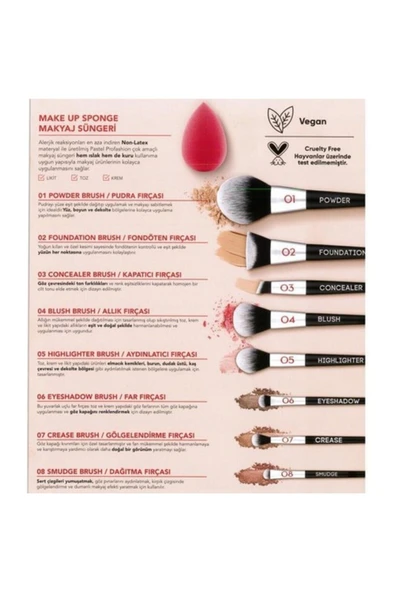 Pastel Make Up Sponge - Makyaj Süngeri - Resim 4