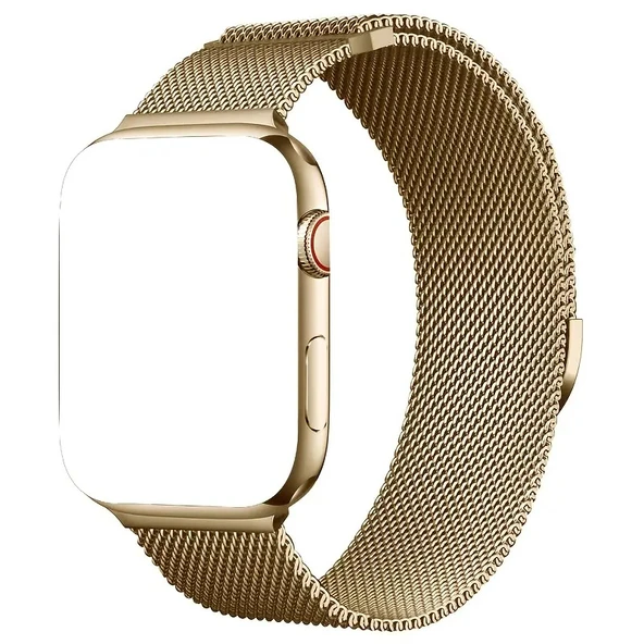 Paslanmaz Çelik Watch 10 Uyumlu Kaliteli Kordon Altın Renk 42-44-45-49mm ürün görseli 1