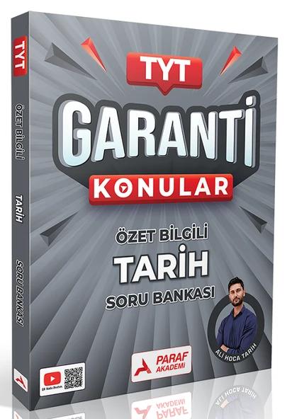 Paraf Yayınları TYT Tarih Garanti Konular Özel Bilgili Soru Bankası ürün görseli 1