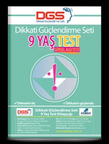 Dikkati Güçlendirme Seti 9 Yaş Test ürün görseli 1