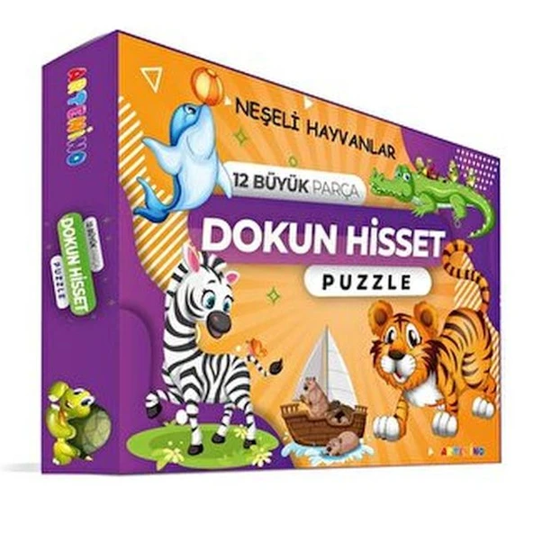 Neşeli Hayvanlar - Dokun Ve Hisset Puzzle ürün görseli 1