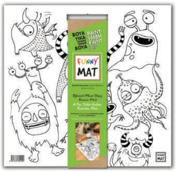 Funny Mat - Sevimli Canavarlar 40x40cm ürün görseli 1