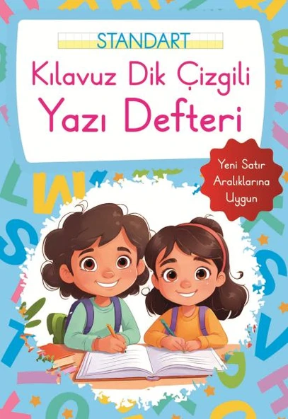 Kılavuz Dik Çizgili Yazı Defteri Küçük Boy - Mavi ürün görseli 1